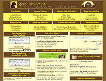 Tablet Screenshot of doglinks.co.nz